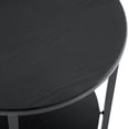 thumbnail image 6 of S-HOME Simple Design Black Side Table, 2-Tier Farmhouse Accent Table As Nightstand Or Plant Stand In Any Room, 6 of 6