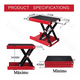thumbnail image 4 of Gato Mecanico Elevador P/motocicleta 1100lbs Alto 85mm-340mm Rojo/Negro, 4 of 5