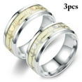 thumbnail image 2 of Couple Rings Luminous Fluorescent: 2PCS Glowing Heartbeat Rings Matching Rings, 2 of 9