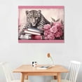 thumbnail image 2 of EastSmooth  Glam Fashion Picture Pink Blush Wall Art Leopard Books High Heel Shoes Perfume Canvas Prints for Modern Home Office Woman Girl Makeup Bedroom Wall Decoration Creative Design Gift, 2 of 4