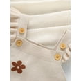 thumbnail image 6 of JYYYBF Baby Girls Autumn Winter Romper Sleeveless Button Floral Jacquard Sweater Cami Rompers Overalls, 6 of 7