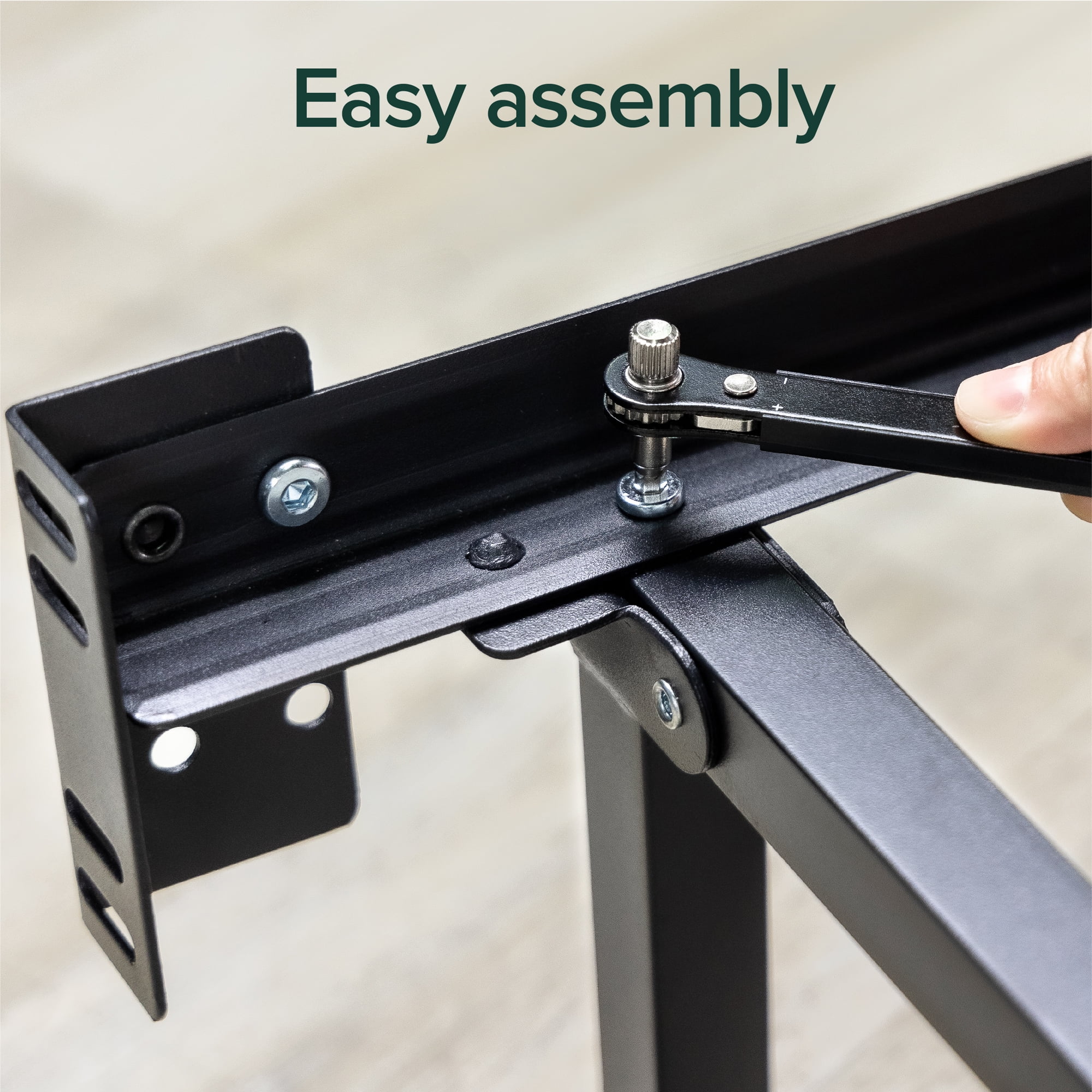 Zinus 7" Compack Metal Bed Frame, Black, Full