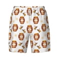 thumbnail image 4 of Lsque Mens Swim Trunks Wooden Barrels With Honey Pattern - Bathing Suit Compression Liner - Beach Swim Shorts Swimwear - (S-3XL) - Stretch Quick Dry -Small, 4 of 9