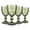 Green wine glasses, variant on Blue Vintage Wine Glasses,Clear Water Goblet Glasses,Stemmed Drinking Glasses with Embossed Pattern,Colored Glassware Set for Wedding Party Banquet Feast,10 oz,Set of 4,Dishwasher Safe