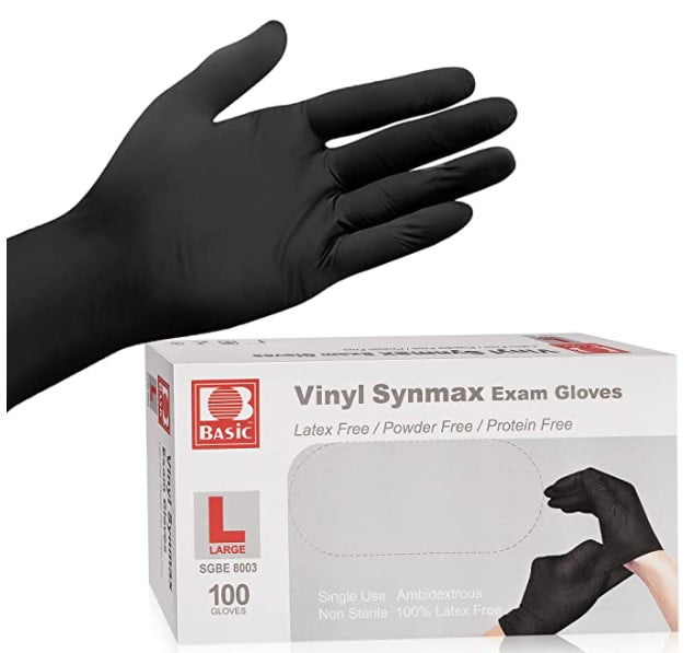 Disposable Medical Vinyl Exam Gloves Industrial Gloves - Latex-Free & Powder-Free 100PCS