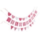 thumbnail image 2 of 1 juego de pancarta de Feliz Día de San Valentín, letrero de San Valentín, guirnalda de corazones, pancarta de amor, accesorios para fotos, decoración de chimenea para fiestas de aniversario de boda, 2 of 7