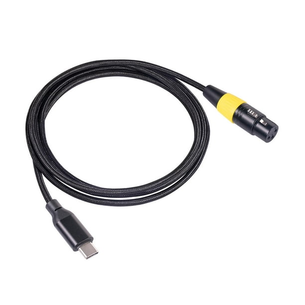 Female to USB Microphone Cable Mic Link Converter Cable Sing Durable 3m Walmart.com