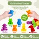 thumbnail image 4 of Tsyan 36 piezas de conteo de animales, juegos a juego, juguetes sensoriales con tazones de clasificación, actividades de aprendizaje preescolar, clasificación de colores, juego de juguetes educativos, 4 of 5