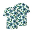 thumbnail image 6 of Rocae Blue Sunflowers for Breathable Men's Baseball T-Shirt Fashionable Casual Baseball Jersey, Moisture-wicking Sportswear 4X-Large, 6 of 9