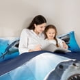 thumbnail image 4 of Feelyou 3D Marine Shark Bedding Comforter Set 7pcs, Sea Animal Child Queen Bedding Sets, 4 of 8
