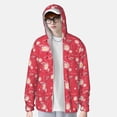 thumbnail image 4 of Gaeub Hello Summer Flamingo Men's and Women's UPF 50+ Long-Sleeved Sun Protection Clothing, Fishing Shirt Long Sleeve Zip - Medium, 4 of 9