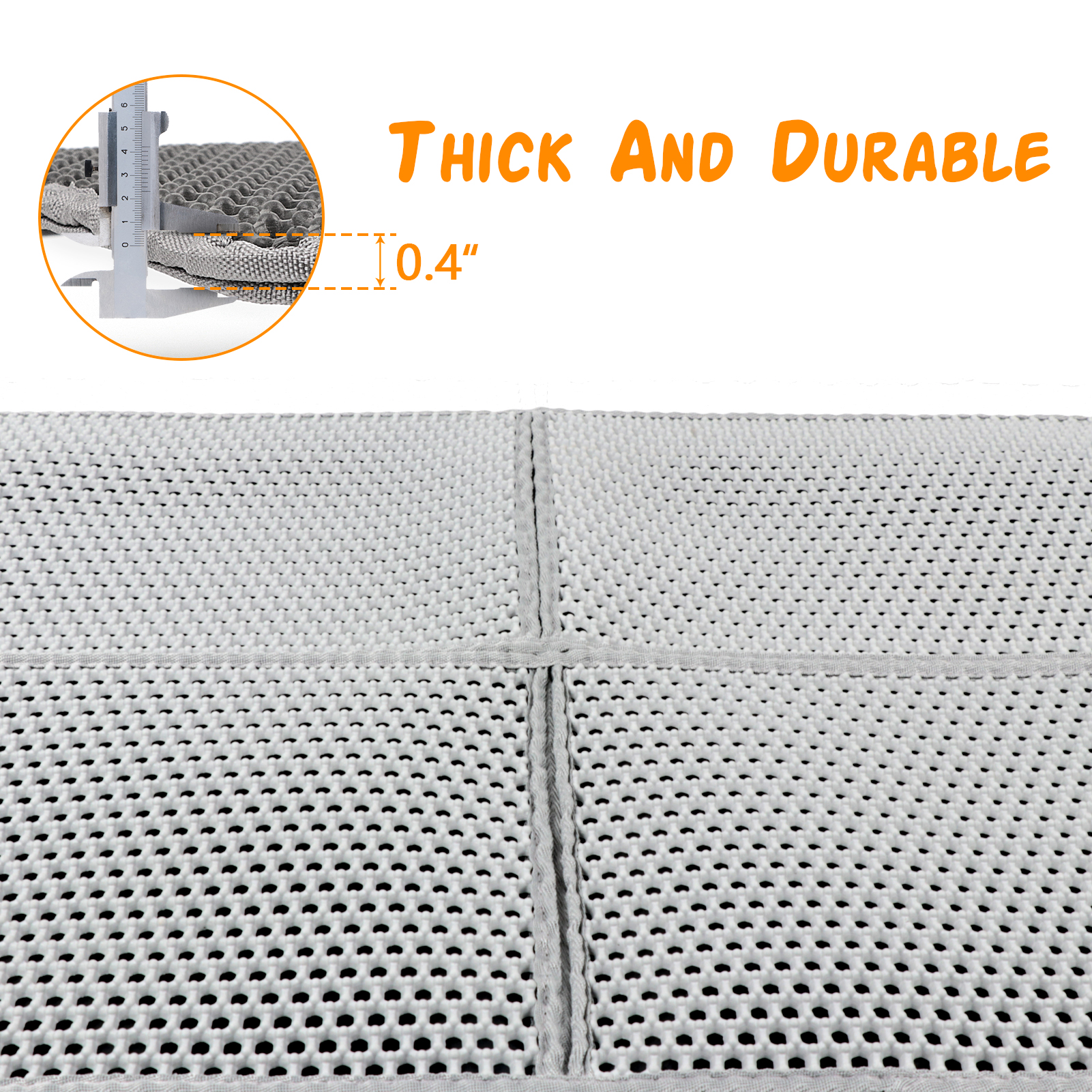 Zalalova 36" x 24" Cat Litter Mat, Honeycomb Double Layer photo 4