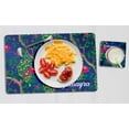 thumbnail image 4 of Printtoo Peacock Print Personaized Gift For Kids Placemat & Coaster Set For Girls,Boys Gift,Christmas Gift-11x17 Inch, 4 of 6