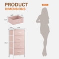 thumbnail image 6 of CONCETTA 4-Drawer Fabric Dresser Storage Chest for Bedroom, Closet, Storage Furniture for Adults, Pink, 6 of 8