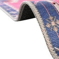 thumbnail image 6 of Unique Loom Timeless Collection Area Rug - Thomas (5' Round Fuchsia/Blue), 6 of 12