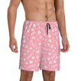 thumbnail image 2 of Wukai Love Men’s Short Pajama Pants With Pockets Soft Sleep Pj Shorts for Men-X-Large, 2 of 6