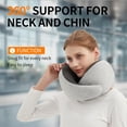 thumbnail image 5 of Travel  Pillow Airplane, Memory  Travel Pillows for Comfort  Sleeper Hold Compact and  Design for Traveling  Rides  Road Trip Essentials for Adults and  (Grey), 5 of 6