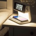 thumbnail image 1 of Reloj de escritorio 3 en 1, cargador inalámbrico rápido, reloj de mesa con luz nocturna para dormitorio, 1 of 8