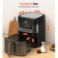 thumbnail image 2 of Suodoka 10 in 1 Air Fryer 6 Qt Capacity, Compact Countertop with Nonstick Basket, 400F Air Crisp, 2 of 9