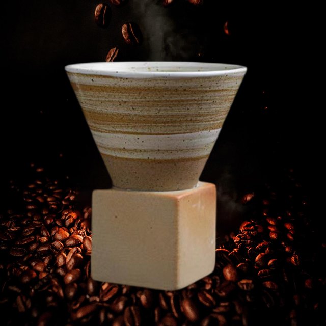 Taza de café de cerámica, taza para beber, taza de de 150ml, taza para servir, taza de té, taza de cerámica para el hogar, cafetería, Blanco y Marrón Baoblaze Taza de café