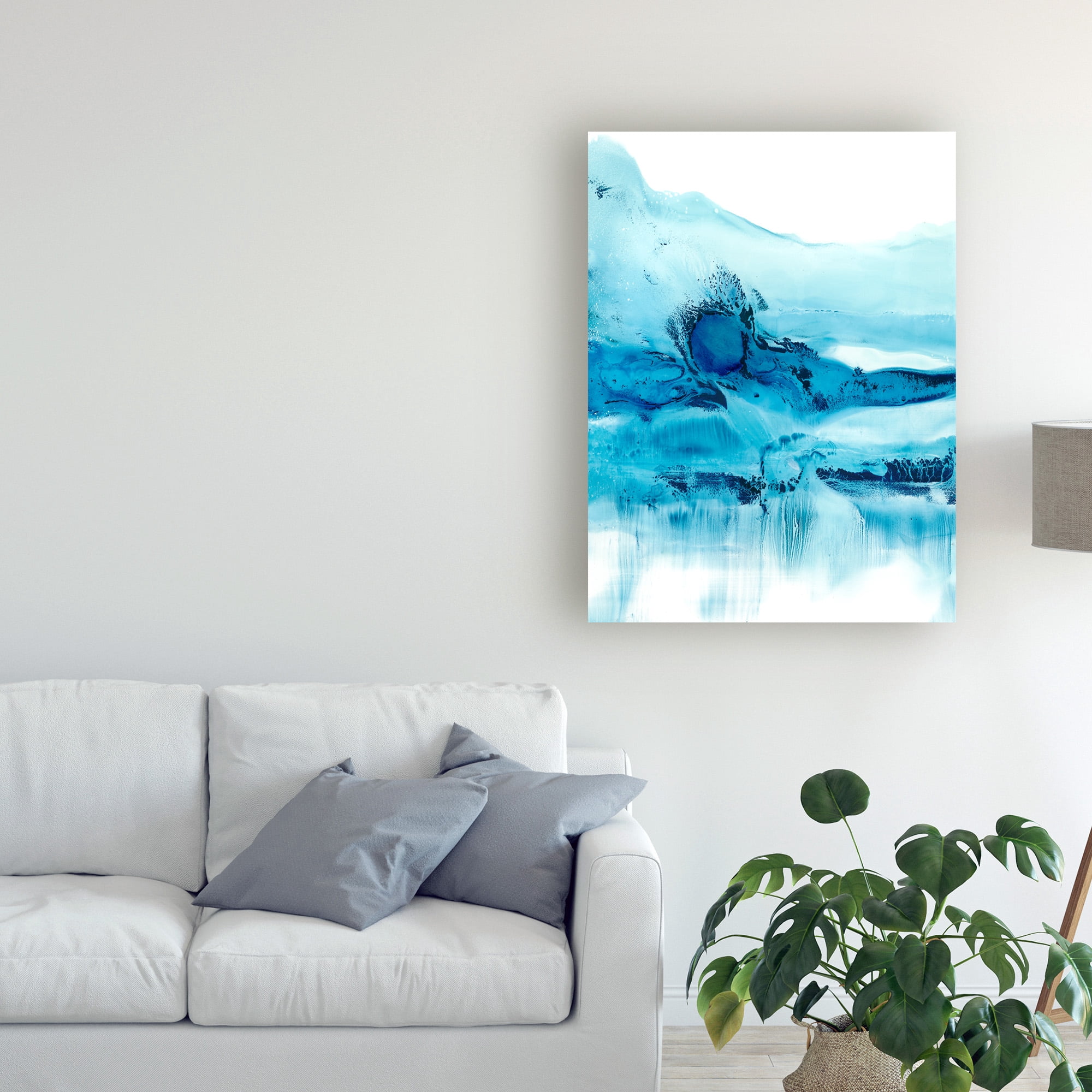 Trademark Fine Art 'Blue Currents II' Canvas Art by Ethan Harper