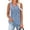 Sky Blue, variant on Ynynloco Tank Tops for Women Summer Tunic Sleeveless Shirts Dressy Loose Fit Casual V Neck Ruffled Hem Button Down Blouses