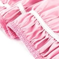 thumbnail image 3 of 600-TC Pima Cotton Universal Wrap Around Bed Skirt Cal-King (72" x 84") Size, Easy Fit 1-PC Bed Skirt Luxury Fabric 3 Sided Coverage 24" Drop Length, Pink, 3 of 5