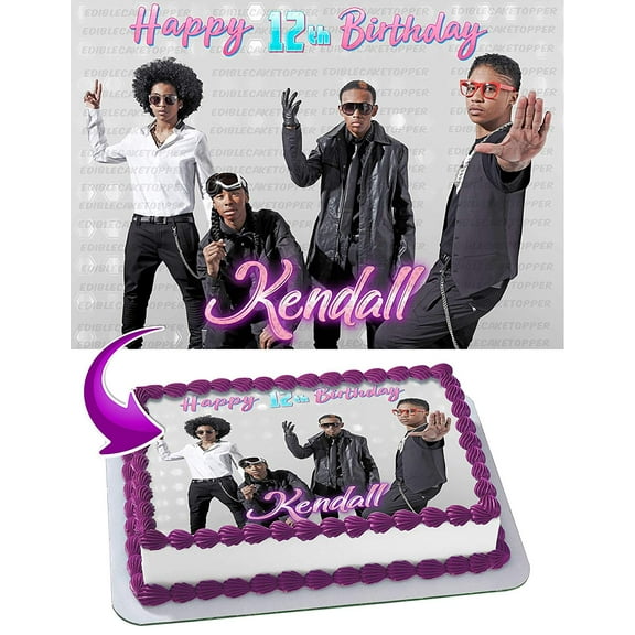 Mindless Behavior Edible Cake Image Topper Personalized Picture 1/4 Sheet (8"x10.5")