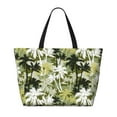 thumbnail image 2 of Xecao Hawaii Palms for versatile beach bag for women includes zipper pockets and waterproof material, ideal for vacations and adventures., 2 of 7
