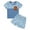 Checkerboard blue, variant on GYRATEDREAM Toddler Baby Boys Summer Clothes Set Checkerboard Short Sleeve T-Shirt Shorts 2Pcs Outfits 12 Months-5 Years