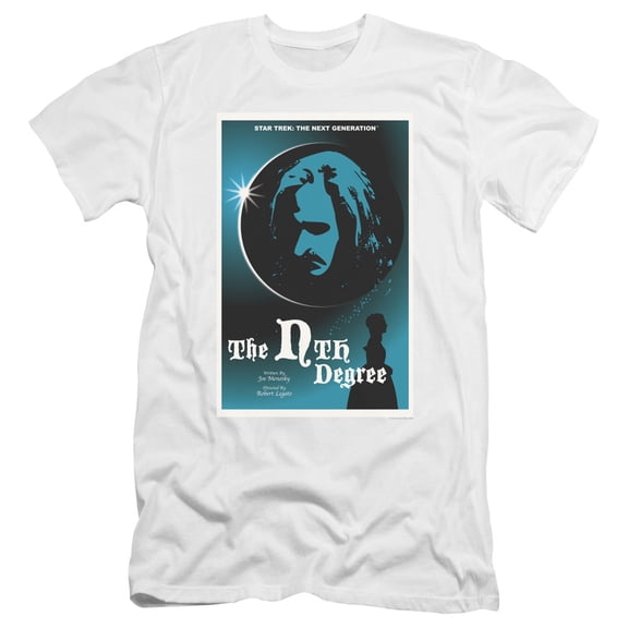 Star Trek Tng Season 4 Episode 19 Premium Canvas Adult Slim Fit 30/1 T-Shirt White