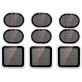 thumbnail image 1 of 9 Pieces Belt Electrode, Replacement Electrode Pads for Abdominal Muscle Belts, 1 of 5