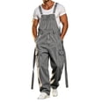 thumbnail image 4 of QQZ Wide Leg Cargo Denim Overalls Men, Adjustable Suspender Baggy Jumpsuit Pants for Street Wear, Work Wear and Casual Daily Outings, 4 of 5