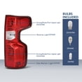 thumbnail image 3 of PIT66 Tail Lights Brake Lamps LH RH Fit For 19-21 Chevy Silverado 1500 2500 1Pair, 3 of 9
