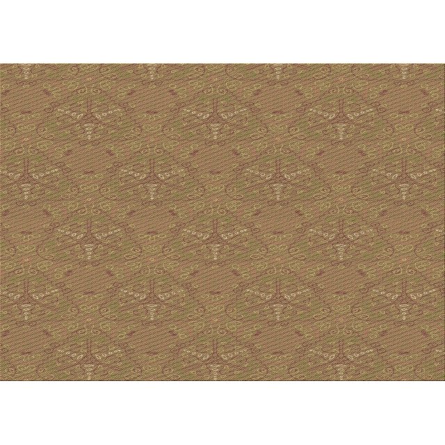 Ahgly Company Machine Washable Indoor Rectangle Transitional Sienna Brown Area Rugs, 3' x 5'