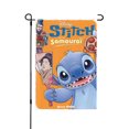 thumbnail image 1 of Bandera de jardín de doble cara con diseño de Stitch, ideal para decoración navideña al aire libre., 1 of 8