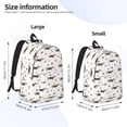 thumbnail image 4 of Rocae Dachshund Dog for Durable Canvas Backpack Leisure Large Bag Travel Rucksack Multi-function Backpack Small, 4 of 8