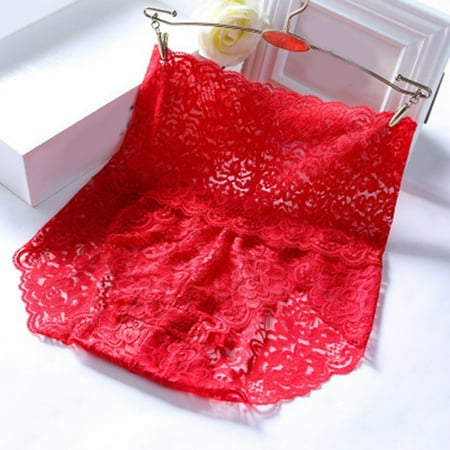 

Cathalem Vs Underwear Set High Waist Underwear Women s Thin Hollow Lace Ladies Panties Pure No Show Panties for Women Pack Underpants Red X-Large