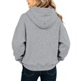 thumbnail image 4 of Kids Long Sleeve Pullover Hoodie Casual Relaxed Fit Sweatshirt with Drawstring Hood and Kangaroo Pocket for Boys Girls, 4 of 4