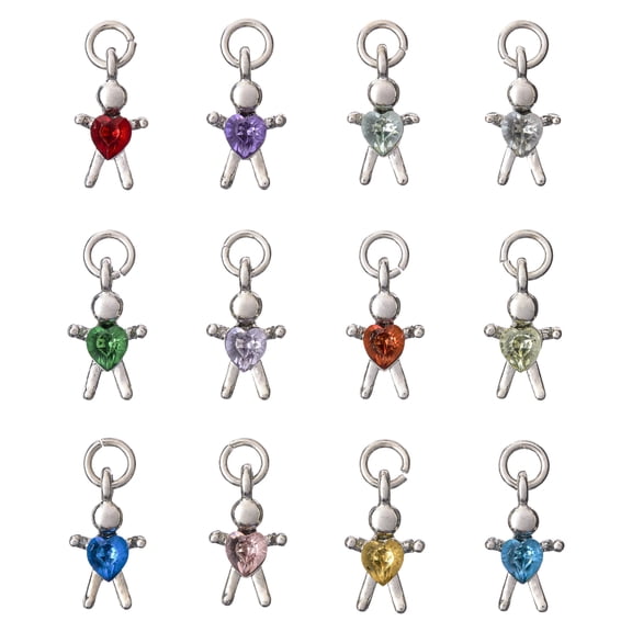 Bead Landing Charmalong Silver People Charms, 12 Packs: 12 ct. (144 total)