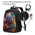 thumbnail image 2 of Fotbe Forest Koala Mochila con Estampado y Puerto USB para Hombre y Mujer, Mochila Antirrobo, Mochila de Viaje, Mochila Escolar, Mochila Universitaria, 2 of 7