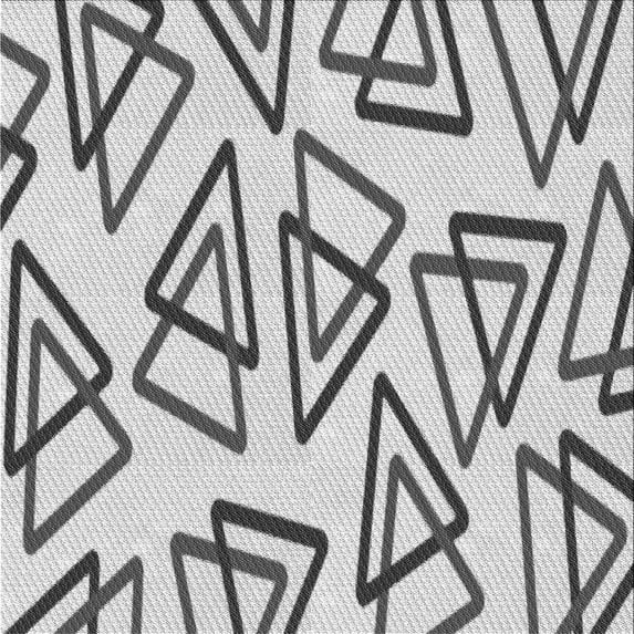 Ahgly Company Machine Washable Indoor Square Transitional Platinum Gray Area Rugs, 4' Square