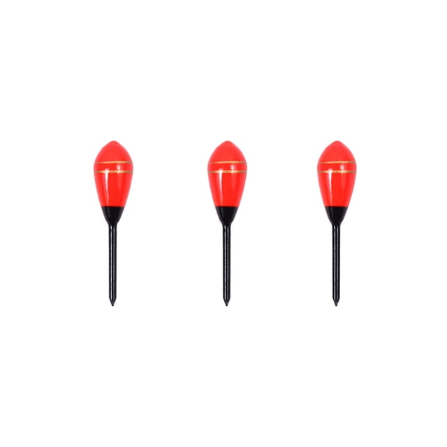 Xingzhi 3 Pcs Flotteurs de Pêche Bâton Bouée d'Eau Salée Flotteur Portable Mini Rivière Accessoires de Plein Air Rouge