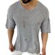 thumbnail image 1 of Playeras Interiores Hombre Cuello V Camisas De Cuello En V Para Hombre Camisetas De Manga Larga Casuales Elegantes Para Vacaciones En La Playa Tops Hippies De Verano, 1 of 3