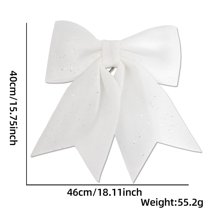 1Pack Large Christmas Bows Red Bows Holiday Red Christmas Bows Decorations for Wreath Velvet Bows Decor for Christmas Tree Topper, Front Door, Outdoor(15.7 * 18.11 inch)