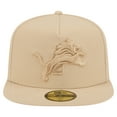 thumbnail image 2 of Men's New Era  Light Beige Detroit Lions Color Pack A-Frame 59FIFTY Fitted Hat, 2 of 5