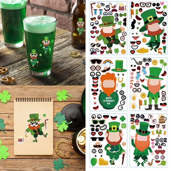 Kids Stickers,St. Patricks Day Stickers For Kids St. Patricks Day Stickers Leprechaun Stickers St. Patricks Day Party Games For Kids