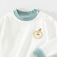 thumbnail image 5 of masbird Boys Girls Cotton Pajamas 2Pieces Set Long Sleeve Toddler Kids Clothes Fall Winter Sleepwears for 6-12 Months 12-24 Months 2 3 4 5 6 7 8 9 T Children(Green,7-8 Y), 5 of 6