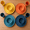 Orange, Yellow, Navy Blue, Blue, variant on 24 Piece Wheat Dinnerware Set Beige White Microwave Dishwasher Safe