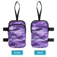 thumbnail image 3 of COEQINE Forearm Crutch Bag Walking Cane Accesories Purple Camouflage Elbow Crutch Storage Organizer, 2 Zippered Pockets, Lightweight, Hands-Free, for Adults & Seniors, 3 of 7